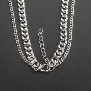 Collana donna donna con catena a maglie in <span class=keywords><strong>acciaio</strong></span> <span class=keywords><strong>chirurgico</strong></span> all'ingrosso personalizzata - Product Image 5