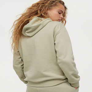 OEM/ODM dernière conception vente chaude sweat à capuche zippé pour les femmes-style personnalisable sweat à capuche uni surdimensionné 100% coton pour les femmes - Product Image 2