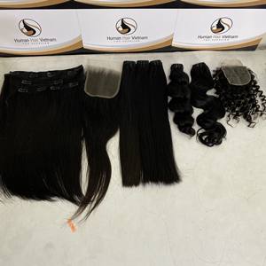 Zeh — postiche de cheveux naturels lisses noirs, à double boucles alignées sur cuticules, longueur de 8 à 34 pouces, vente en gros - Product Image 6