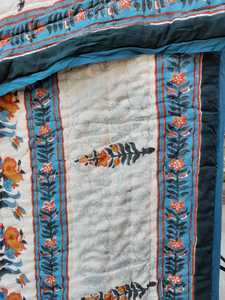 Mantas de Tela Estampada en Bloque de Alta Calidad, Acolchadas de Algodón, Reversibles, Tamaño Individual, Edredón, Manta de Invierno Cálida para el Hogar - Product Image 3