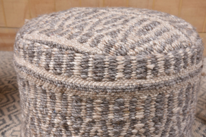 เบาะนั่งพื้นผ้าฝ้ายลายแจ็คการ์ดสไตล์โบฮีเมียน ทรงกลม - Product Image 2