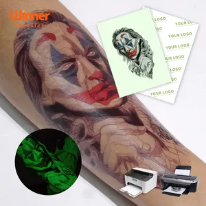 WinnerTransfer Manufacturer Tattoo Transfer Paper Printable Transparent  Temporary Tattoos Print Paper Laser&Inkjet Printer A4