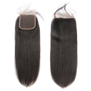 Alta calidad 5x5 cierre Remy Hair Topper Blackstraight Color de cabello natural sin bordes hermosa parte superior recta de Vietnam - Product Image 4