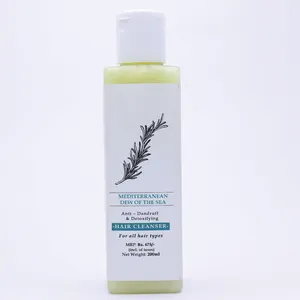 Orvalho do mar mediterrâneo anti-dandruff e desintoxicante limpador de cabelo para todos os tipos de cabelo