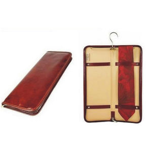 Étui à cravate personnalisé en cuir PU de meilleure qualité avec cintre pour tenir l'étui à cravate et avec fermeture éclair au meilleur prix du marché - Product Image 1