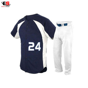 Maillot de baseball unisexe personnalisé, livraison rapide, respirant, bleu uni, impression numérique, haute qualité, grandes tailles - Product Image 5
