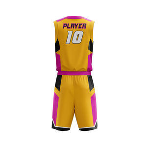 Uniforme de basket-ball grande taille respirant de haute qualité avec impression par sublimation pour le sport - Product Image 2