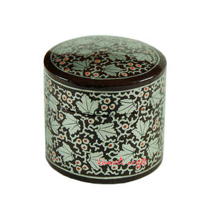 Kashmiri Multi Color Hand Painted Paper Mache Powder <b>Boxes</b> for <b>Gifts</b> - Product Image 5
