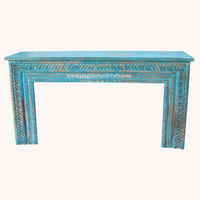 Table console d'entrée en bois massif de mangue rustique antique vintage vieilli, fabriquée à la main, pour salon, vente en gros