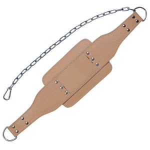 Ceinture de trempage d'haltérophilie avec chaîne en acier Nylon haltérophilie Gym Fitness exercice ceinture pondérée tirer vers le haut ceinture profonde - Product Image 3