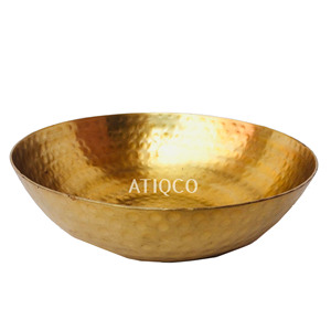 <b>Sand</b> Casted Aluminum Eco-Friendly Korean Design Fruit Dish Plate Gold <b>Color</b> Stylish and Smart Party Use - Product Image 6