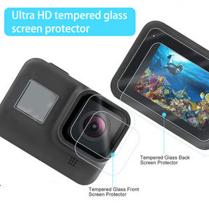Protector de <span class=keywords><strong>pantalla</strong></span> para <span class=keywords><strong>GoPro</strong></span> <span class=keywords><strong>Hero</strong></span> <span class=keywords><strong>8</strong></span>, cristal templado Ultra transparente, accesorios protectores de <span class=keywords><strong>pantalla</strong></span>, color negro - Product Image 4