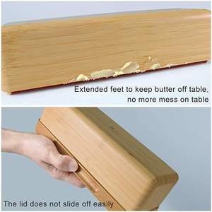Elegant Wooden <b>Butter</b> <b>Dish</b> in Large Size Solid Design Ideal for Premium Tabletop Storage and Serving - Product Image 5