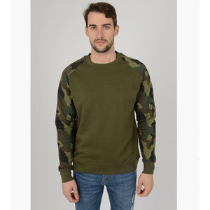 Sudadera 100% de algodón con cuello redondo para hombre, ropa de calle masculina de gran tamaño con cuello redondo, jersey con logotipo personalizado - Product Image 1