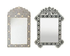 Miroir mural de perle et d'os de bois, haute qualité, incrustation d'os, réflecteur, offre spéciale, nouveaux arrivages - Product Image 1
