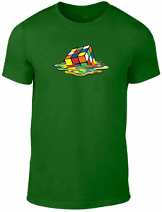 Camisetas cómodas con Rubix cube para hombre, ropa informal con impresión personalizada, servicio de personalización, 100% algodón - Product Image 2
