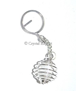 <b>Crystal</b> Quartz Tumbled Keychain Supplier | Wholesaler of <b>Crystal</b> Quartz Tumbled Keychain - Product Image 1
