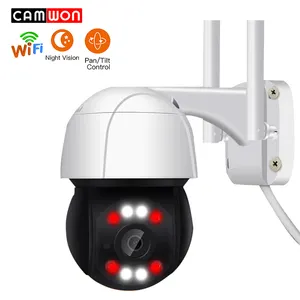 Grosir kamera suara berbicara-Camwon Kamera Keamanan CCTV Nirkabel 1080P, Warna Penuh Penglihatan Malam Berbicara Audio Luar Ruangan Fokus Otomatis Pan Tilt Nirkabel