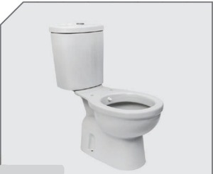 Inodoro montado en el suelo de cerámica de estilo tradicional de dos piezas Ajuste de presión de agua de doble descarga Garantía de 5 años Hecho Turquía para - Product Image 1