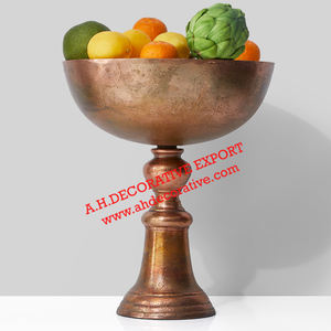 Bol à piédestal Antique en cuivre de haute qualité, décoration de mariage, en aluminium massif, taille personnalisée - Product Image 6