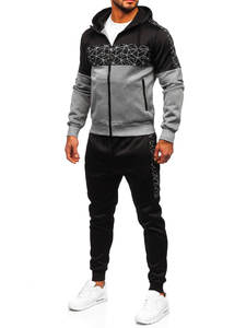 Conjunto de ropa deportiva para hombre, sudadera con capucha y pantalones ajustados, chándal deportivo Multipanel con sublimación, venta al por mayor - Product Image 5
