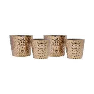 Extérieur En Métal Artisanal Planteur - Product Image 1