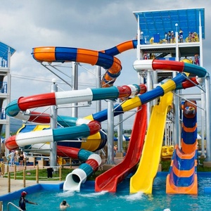 บริการวางแผนสวนน้ำกลางแจ้งระดับมืออาชีพ พร้อมจัดหาอุปกรณ์สไลเดอร์น้ำไฟเบอร์กลาสที่ทนทาน - Product Image 4