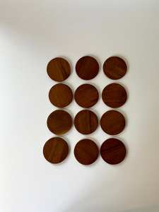 D10cm Sous-verres en bois pour boissons pour ustensiles de cuisine et restaurants forme ronde au meilleur prix - Product Image 5