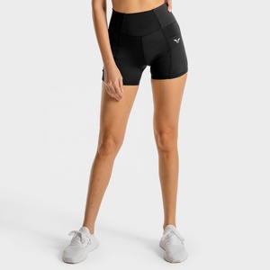 Teenagers High Waist Ed Yoga Shorts Running Sports Shorts Tummy Control Fitness Workout Gym Shorts Yoga Pants Quick Dry - Product Image 1