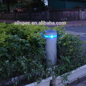 Đô thị nhôm năng lượng mặt trời bollard đèn-cảnh quan con đường chiếu sáng với nhiều màu sắc thay đổi <span class=keywords><strong>LED</strong></span> IP67 đánh giá - Product Image 3
