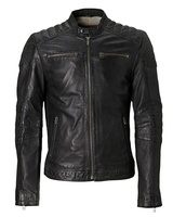 Chaqueta de cuero para hombre, moda de invierno, negra, piel forrada, cálida, para motocicleta, motociclista, delgada, 2022