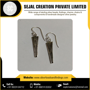 Spiral 925 Sterling Silver Tribal <b>Earrings</b> Fashion Style Bulk Quantity From Indian Seller Supplier with Resin Jewelry Findings Wholesale - Product Image 3