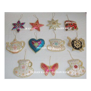 Hand Embroidery Christmas <b>Tree</b> Decoration Unique <b>Ornament</b> - Product Image 1