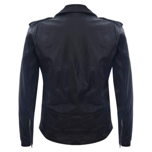 Blouson de moto hommes, en cuir véritable, Slim Fit, couleur et Design personnalisés, vente en gros, - Product Image 6