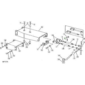 สลักล็อคหมายเลขอะไหล่ 11M7076 ใช้ได้กับรถแทรกเตอร์ JD อุปกรณ์การเกษตร อะไหล่ฮาร์ดแวร์ - Product Image 6
