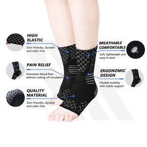Tobillera ajustable de neopreno con protección profesional Soporte de compresión deportiva unisex - Product Image 5