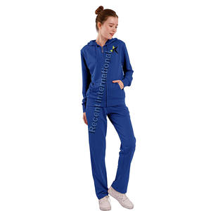 Custom quality hoodie <b>jogger</b> 2 piece sweat suits tracksuit pullover hoodie Fitness Workout jogging sets for Women - Product Image 1