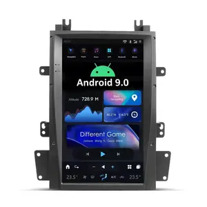 AuCAR 13.6 안드로이드 9 자동차 DVD 플레이어 자동차 라디오 자동차 비디오 GPS 네비게이션 멀티미디어 플레이어 캐딜락 에스컬레이드 2006-2013