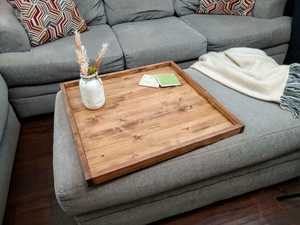 Plateau de service en bois naturel écologique pour le service des aliments - Product Image 4