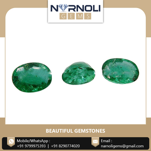 Émeraude Verte Naturelle Ovale Zambienne de 3,15 Carats, Pierre Précieuse Non Traiterée, Taille Étage 7,6x5,3 mm, pour Bagues Sur Mesure et Montures Coulées - Product Image 6