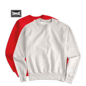 Sweat-shirt à col ras du cou unisexe taille XS 100% coton hiver capuche tricotée broderie coton uni surdimensionné motif teint - Product Image 6