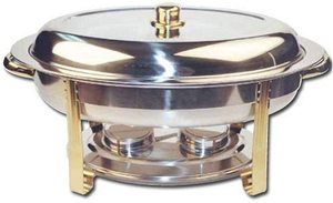 king International Stainless Steel Round Chafing Dish <b>Food</b> <b>Warmer</b> Barrel With Glass Lid Indian Latest Copper Chafing Dishes - Product Image 3