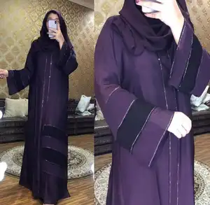 Новый Европейский Дизайн Abayas Дубай Abaya оптовая продажа мусульманских платьев с камнями дизайнерские свободные Абайи оптовые цены для розничных продавцов