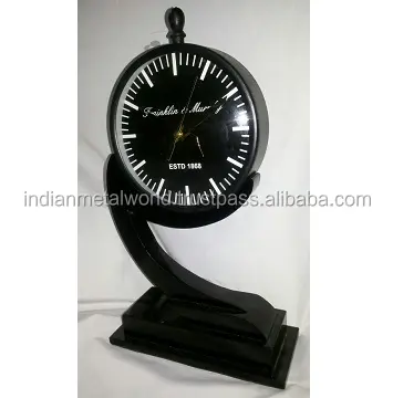 black clock unique design with stylish dial