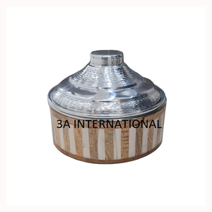 Marmite décorative de service d'acier inoxydable de finition plaquée par or martelée de conception pour le restaurant d'hôtel l'autre utilisation d'événement - Product Image 6