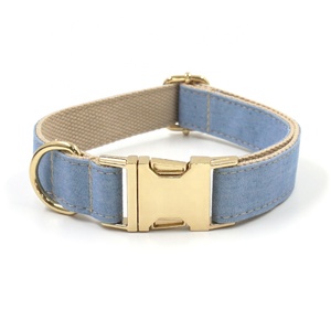 Arnés y correa para perro personalizada, suministros para mascotas, <span class=keywords><strong>collar</strong></span> vaquero de lujo y correa con pajarita, <span class=keywords><strong>collar</strong></span> fuerte para perro - Product Image 3