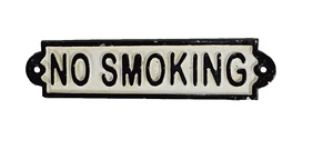 NO PARKING Toilet Sign Plaque Metal - Product Image 3