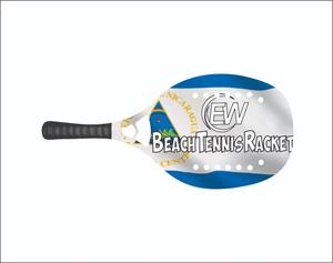 ไม้เทนนิสชายหาดแบบสั่งทำพิเศษ หน้าไม้ 20 มม. น้ำหนัก 320-340 กรัม ความยาว 50 ซม. ด้ามจับคาร์บอนไฟเบอร์ และตาข่ายคาร์บอนไฟเบอร์ผสมใยแก้ว - Product Image 6