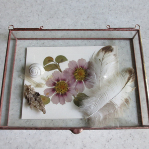 Short Stack <b>Glass</b> Photo Display <b>Box</b> - Hinged Top - Jewelry - Product Image 1