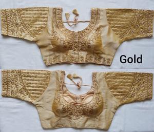 Blouse en tissu de soie lourde indienne, paillettes brodées, chemisier de travail, lehenga, nouvelle collection - Product Image 3